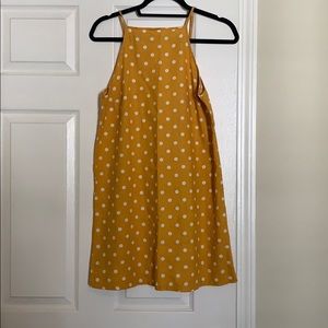 Yellow polka dot dress!